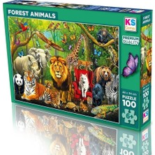 NW NessiWorld 31504 Forest Anımals 100 Parça Puzzle