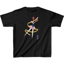Baskılı T-Shirt - Siyah