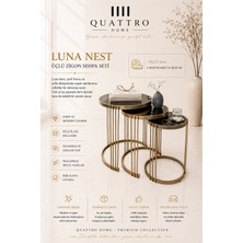 Luna Nest Üçlü Zigon Sehpa