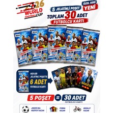 Emrah Gültekin World Football Cup Futbolcu Kartı 5 Jelatinli Poşet 30 Adet Koleksiyon Kartı Özel Seri