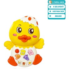 Nessi World JLG-855-144A Işıklı ve Müzikli Ördek Bebek -Vrd