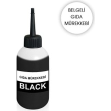 Starprint Canon / Hp Uyumlu Gıda Mürekkebi - Yaş Pasta Yazıcı Boyası 100ML Siyah