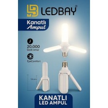 Ulbay 36 Watt Beyaz Işık 3 Kanatlı Pervane Ampul 20.000 Saat Kullanım Ömrü Yüksek Işık
