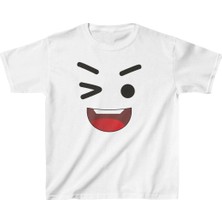Çocuk Baskılı T-Shirt - Beyaz