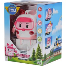 Nessi World Polı MRT-687 Robocar Poli Büyük Transforming Robot Amber Sesli ve Işıklı
