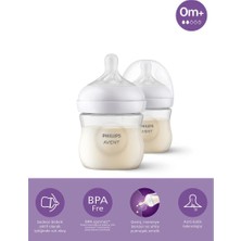 Nessi World Doğal Tepkili Natural Response Pp 2'li Biberon Seti 125 ml 0+ Ay