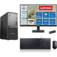 Lenovo Thinkcentre Neo 50T Gen 6 Intel Core Ultra 7 265 Upto 5,3ghz 64GB Ddr5 256GB SSD 8GB/RTX5050 Freedos +23.8"fhd Mon. Masaüstü Bilgisayar 2413BD007WTR24F21+ZETTAUSBBELLEK