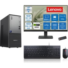 Lenovo Thinkcentre Neo 50T Gen 6 Intel Core Ultra 7 265 Upto 5,3ghz 80GB Ddr5 256GB SSD 8GB/RTX5050 Freedos +23.8"fhd Mon. Masaüstü Bilgisayar 2413BD007WTR24F26+ZETTAUSBBELLEK