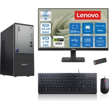 Lenovo Thinkcentre Neo 50T Gen 6 Intel Core Ultra 7 265 Upto 5,3ghz 48GB Ddr5 4tb SSD 8GB/RTX5050 Freedos +23.8"fhd Mon. Masaüstü Bilgisayar 2413BD007WTR24F20+ZETTAUSBBELLEK