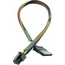 YKA Dell QBT1250 Qct 1250 Ect 1250 Uyumlu Mini 6 Pin To Sata Power Kablo