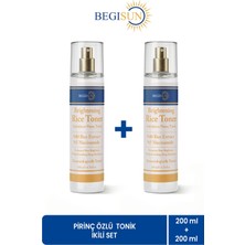 Begisun Begısun Pirinç Özlü Aydınlatıcı Tonik %80 Pirinç Ekstresi + %5 Niasinamid Ikili Set 200 ml + 200 ml