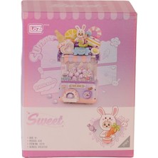 NW NessiWorld LZ1679 Loz  Sevimli Gashapon Makineleri Mor  Block Oyuncak 428 Prç
