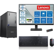 Lenovo Thinkcentre Neo 50T Gen 6 Intel Core Ultra 7 265 Upto 5,3ghz 96GB Ddr5 512GB SSD 6GB/RTX3050 Freedos +23.8"fhd Mon. Masaüstü Bilgisayar 2413BD007WTR23F32+ZETTAUSBBELLEK