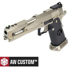 Armorer Works Aw HX2201 Gold Standard Ipsc Turnuva Gümüş Gbb Airsoft Tabanca