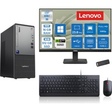 Lenovo Thinkcentre Neo 50T Gen 6 Intel Core Ultra 7 265 Upto 5,3ghz 16GB Ddr5 512GB SSD 8GB/RTX5050 WIN11PRO +23.8"fhd Mon. Masaüstü Bilgisayar 2413BD007WTR24P02+ZETTAUSBBELLEK