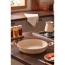 EVREN MUTFAK 20 cm Cream Döküm Sahan Tava, Döküm Yumurta Omlet Tavası 20 cm