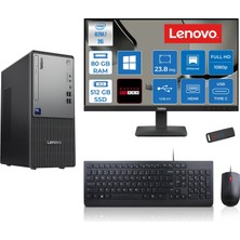 Lenovo Thinkcentre Neo 50T Gen 6 Intel Core Ultra 7 265 Upto 5,3ghz 80GB Ddr5 512GB SSD 4GB/RX550 WIN11PRO +23.8"fhd Mon. Masaüstü Bilgisayar 2413BD007WTR27P27+ZETTAUSBBELLEK