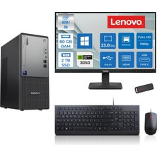Lenovo Thinkcentre Neo 50T Gen 6 Intel Core Ultra 7 265 Upto 5,3ghz 80GB Ddr5 2tb SSD 6GB/RTX3050 WIN11PRO +23.8"fhd Mon. Masaüstü Bilgisayar 2413BD007WTR23P29+ZETTAUSBBELLEK