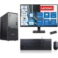 Lenovo Thinkcentre Neo 50T Gen 6 Intel Core Ultra 7 265 Upto 5,3ghz 32GB Ddr5 256GB SSD Intel® UHD Graphics 770 WIN11HOME +23.8"fhd Mon. Masaüstü Bilgisayar 2413BD007WTRH11+ZETTAUSBBELLEK