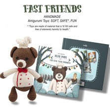 Bookids Publishing Fast Friends Bear Pody Ingilizce Hikaye, Etkinlik Kitabı ve Amigurumi Oyuncak