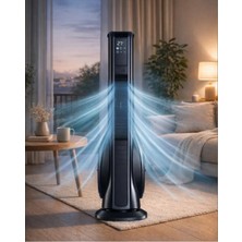 Tastech Kule Tipi Vantilatör Turbo Akıllı Fan - Hava Temizleme & Aromaterapi Özellikli - 70W Serinletici Fan
