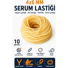 Hobialem 10 Metre 4x6 Serum Lastiği , Sapan Lastiği , Av Lastiği , Turnike Dren Lastiği 4/6 mm