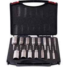 BERNEL15 Parça Bits Saplı Lokma Seti Matkap Için (5,5 mm - 19 Mm)