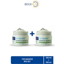 Begisun Begısun Yüz Maskesi Ikili Set 2X100 ml | Beyaz Kil, Aloe Vera ve Niasinamid Içerikli