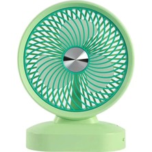 Tastech Masaüstü Şarjlı Fan 3 Kademeli Taşınabilir Vantilatör Serinletici Mini Klima Fan -Yeşil