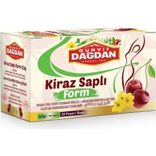 Kuzgun Ticaret Kiraz Saplı Form Çayı  Bardak Poşet 20’li