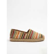 Love Shine Serra Hasır Büyük Numara Kadın Espadril 41-45