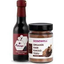 Dosewell Mor Aronya Suyu 250 ml  & Organik Ham Kakao 140 gr - 2'li Avantaj Paketi