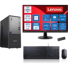 Lenovo Thinkcentre Neo 50T Gen 6 Intel Core Ultra 7 265 Upto 5,3ghz 80GB Ddr5 2tb SSD Intel® UHD Graphics 770 WIN11HOME +27"fhd Mon. Masaüstü Bilgisayar 2713BD007WTRH29+ZETTAUSBBELLEK