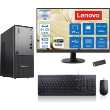 Lenovo Thinkcentre Neo 50T Gen 6 Intel Core Ultra 7 265 Upto 5,3ghz 64GB Ddr5 2tb SSD 8GB/RTX5050 Freedos +27"fhd Mon. Masaüstü Bilgisayar 2713BD007WTR24F24+ZETTAUSBBELLEK