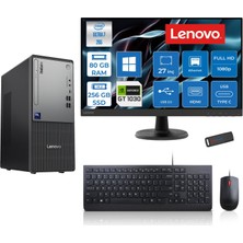 Lenovo Thinkcentre Neo 50T Gen 6 Intel Core Ultra 7 265 Upto 5,3ghz 80GB Ddr5 256GB SSD 4GB/GT1030  WIN11HOME +27"fhd Mon. Masaüstü Bilgisayar 2713BD007WTR21H26+ZETTAUSBBELLEK