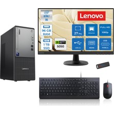 Lenovo Thinkcentre Neo 50T Gen 6 Intel Core Ultra 7 265 Upto 5,3ghz 96GB Ddr5 1tb SSD 8GB/RTX5050 Freedos +27"fhd Mon. Masaüstü Bilgisayar 2713BD007WTR24F33+ZETTAUSBBELLEK