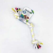 Euro Dog Novapazr Eurodog Diş Ipi Üç Düğüm Sarı Beyaz Nokta 15 cm