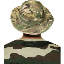 Ss Multicam Jungle Bonnie  Şapka - Katlanabilir Safari Fötr Şapkası