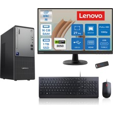 Lenovo Thinkcentre Neo 50T Gen 6 Intel Core Ultra 7 265 Upto 5,3ghz 16GB Ddr5 1tb SSD 6GB/RTX3050 Freedos +27"fhd Mon. Masaüstü Bilgisayar 2713BD007WTR23F03+ZETTAUSBBELLEK