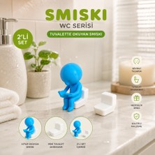 Seyuse Smiski 2li Figür Seti , Banyo Serisi Kitap Okuyan Sonny Angels Mofusand , Dreams Smiski At Work Eine Banyo Wc Aksesuarı