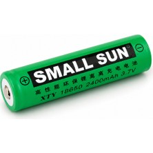 farissu Small Sun Xty 18650 Şarj Edilebilir Lityum Iyon Pil 3.7V 2400MAH - 45 gr Yüksek Performanslı Li-Ion Pil