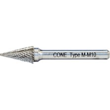 DW Carbide Cone Cone M Tipi Konik Sivri Karbür Kalıpçı Frezeleri  16MM