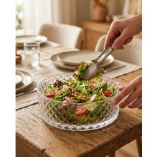 Leylart Cam Salata Meyve Sunumluk Kase Baklava Desen