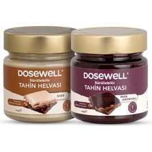 Dosewell Sade & Aronyalı Sürülebilir Tahin Helvası 2’li Set | Glukoz Şurubu İçermez