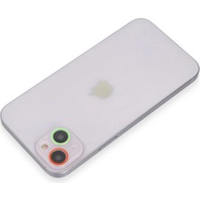 Gees Global  Iphone 13 Renkli Kamera Lens Koruma Cam - Yeşil-Pembe