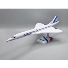 Genç 3D Concorde Yolcu Uçağı Modeli | Koleksiyonluk Dekoratif Maket | 3D Tasarım