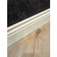 Pasha Dekor 10 cm Yalı Serisi B Model Saten Krem Pvc Süpürgelik