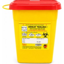 Telkar 0,7 Lt Tıbbi Atık Kutusu