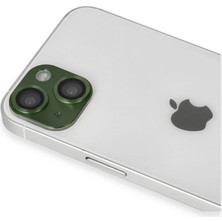 Gees Global  Iphone 13 Pers Alüminyum Kamera Lens - Yeşil