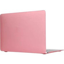 Arabulalaca Macbook Neo 13 Inç A3404 Model Uyumlu Mat Doku Koruma Kılıfı Alt ve Üst Koruyucu Renk Pembe
